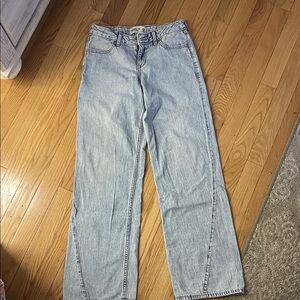 Abercrombie Kids Mid Rise Baggy Jeans